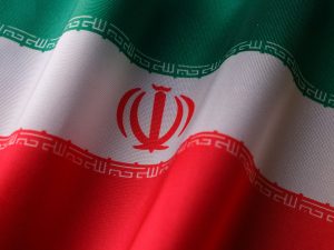 The Iranian flag.