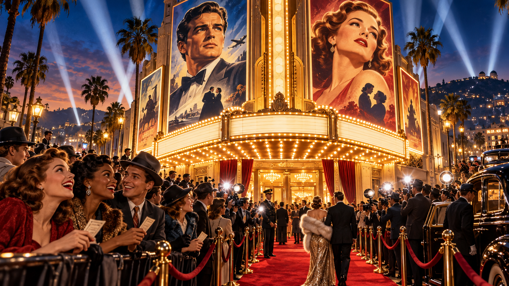 A symbolic illustration of Hollywood’s fading cultural dominance and changing place in modern entertainment.